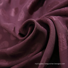 Good quality 6A 100%SILK 19M/M silk jacquard crepe fabric